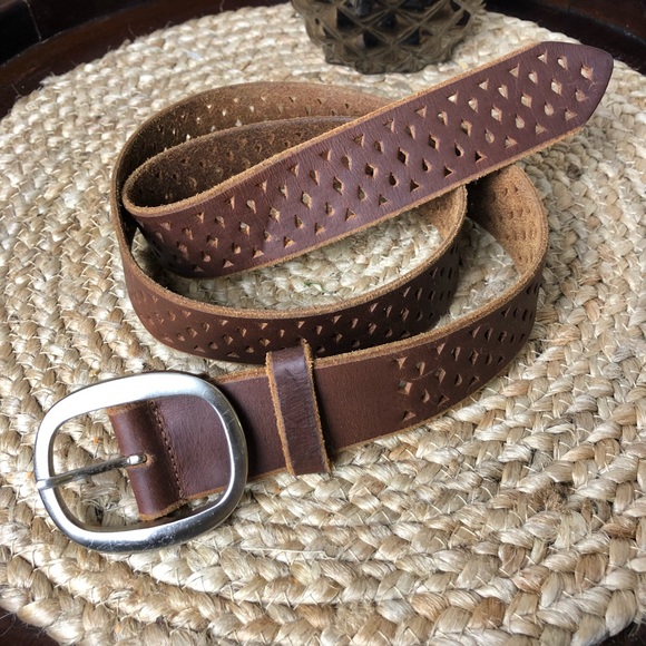 Fashion Leather Belt Brown - Picture 4 of 4